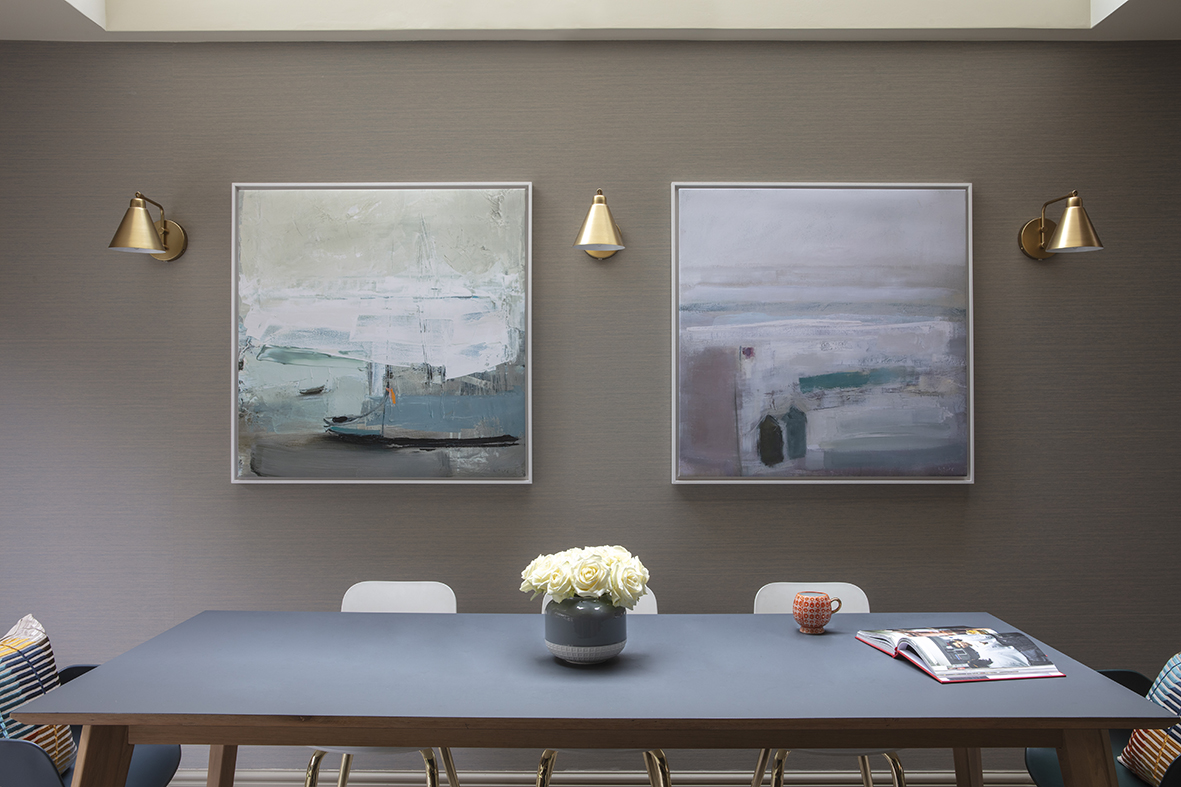 Dining area in open-plan kitchen