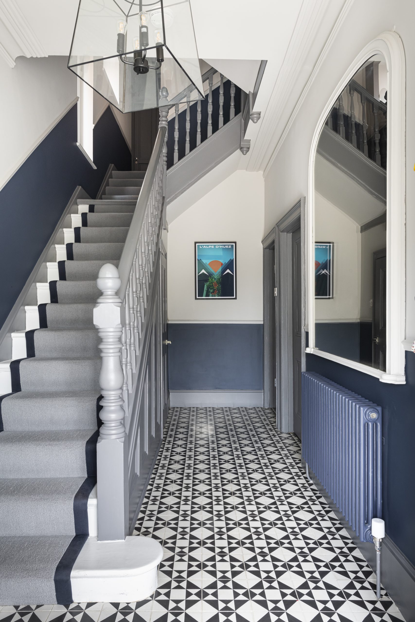 Hallway in home design in Wimbledon Village