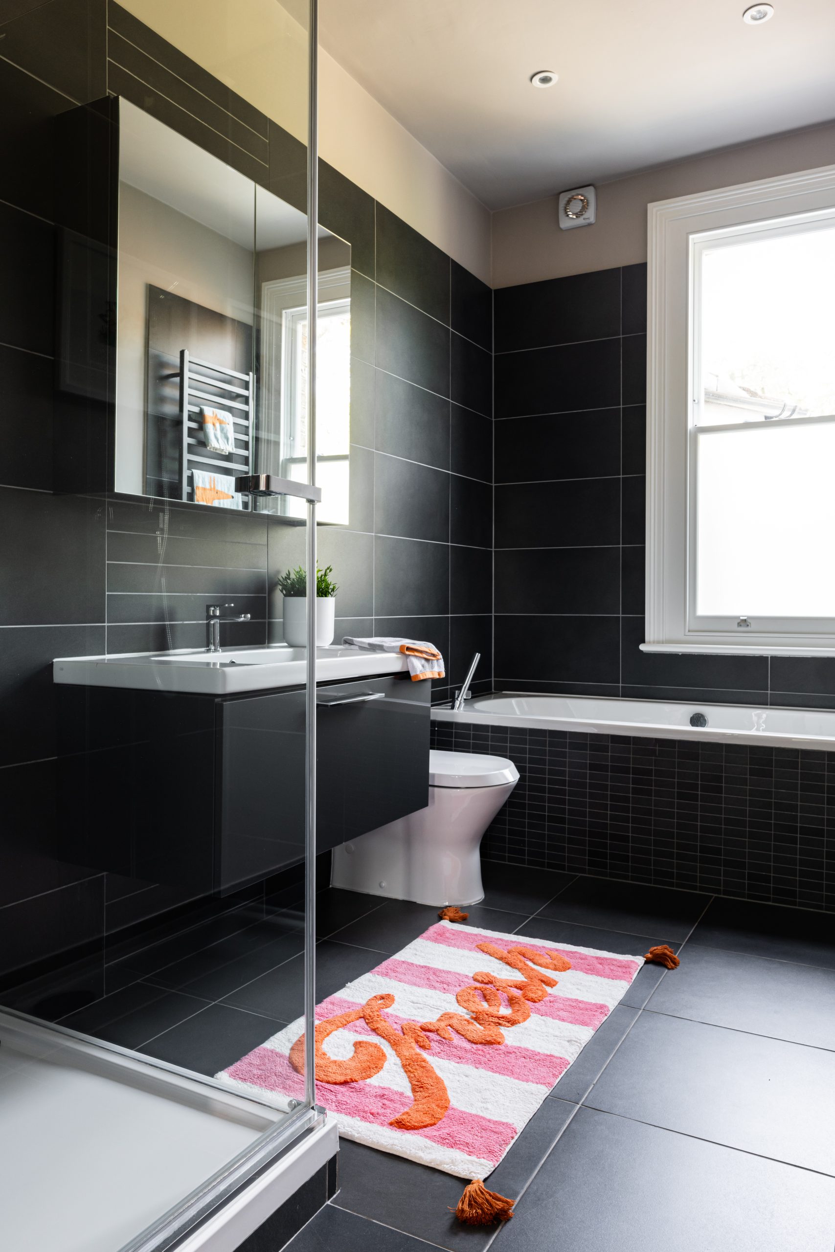 Contemporary bathroom in Wimbledon Village home design